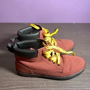 Doc Martens Maroon Canvas Sheridan